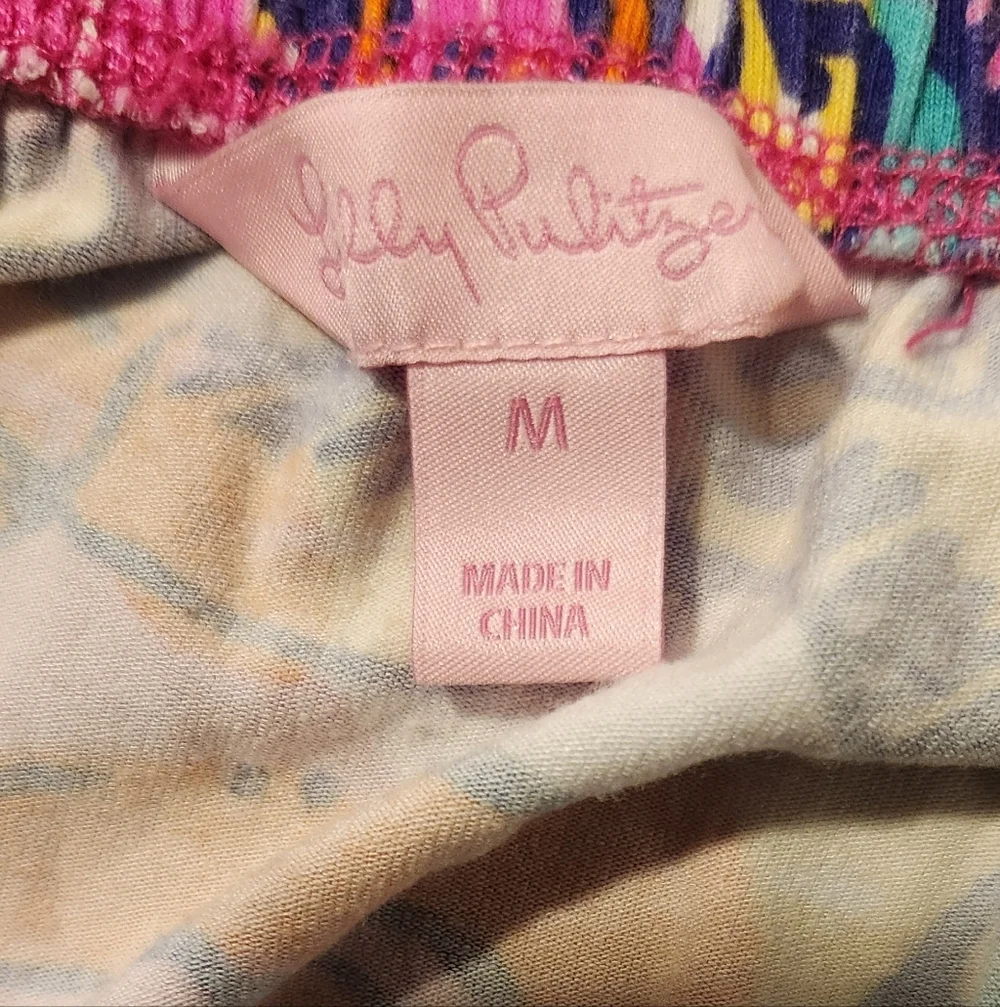 Lilly Pulitzer Strapless Sea And Be Seen‎ Dress in Pink and Purple